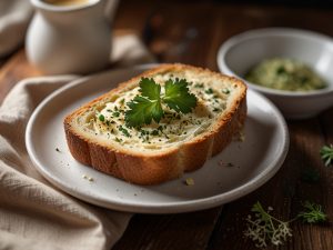 Pão de Alho Low Carb com Cream Cheese