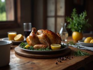 Frango Assado com Ervas e Limão: Suculência e Sabor no Dia a Dia