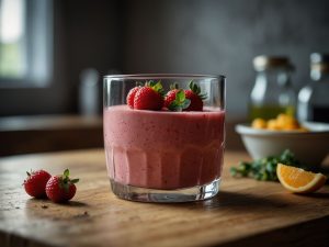 Smoothie Cetogênico de Abacate com Cacau e Amêndoas